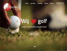 Tablet Screenshot of golflesnederland.nl